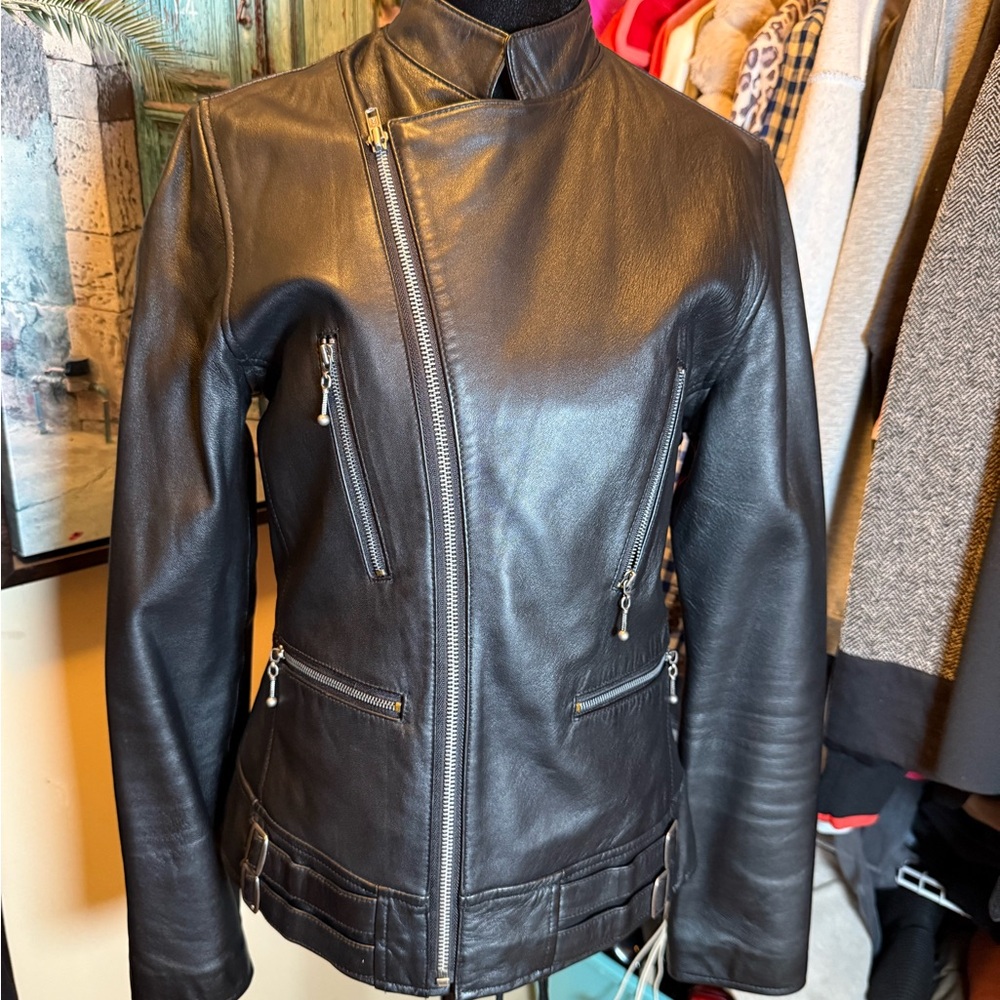 Rem Garson Women's Black Leather Jacket